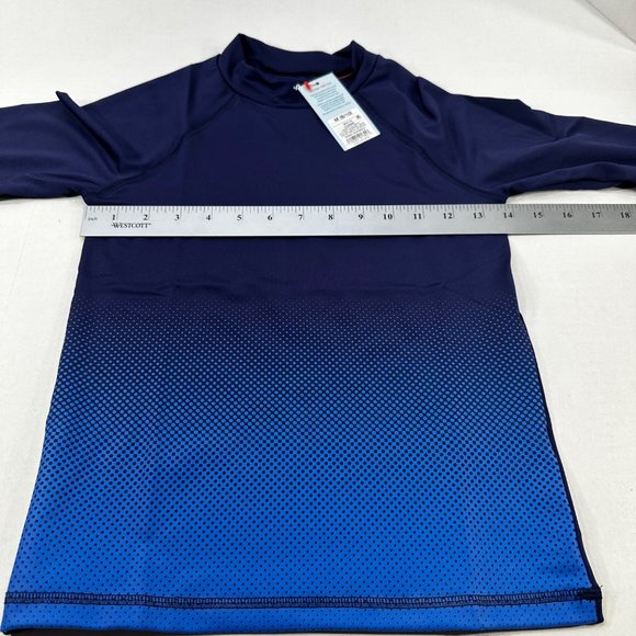 Cat And Jack Boy's Size Medium 8-10 Shirt Long Sleeve Blue New With Tags - Picture 10 of 13